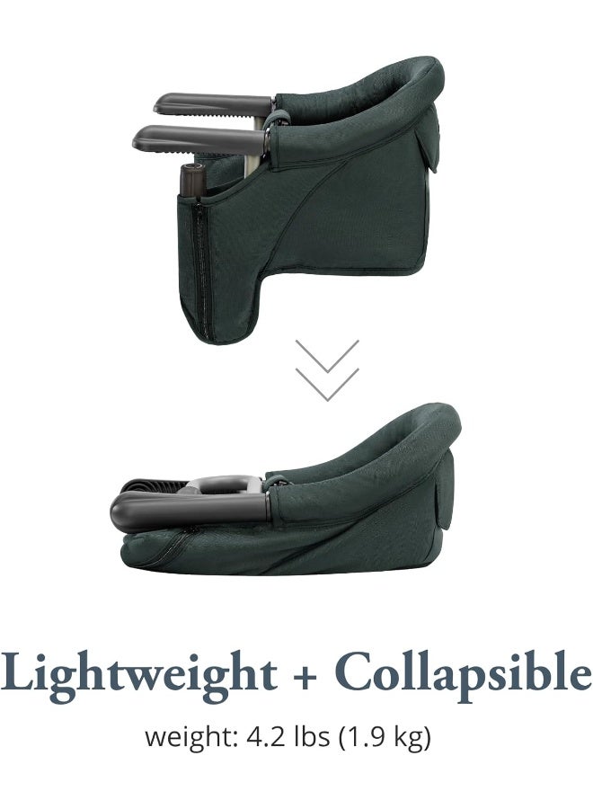 Inglesina Fast Table Chair - Award-Winning Convenient Baby High Chair - Use at Most Tables or Restaurants Without Leaving Scratches (Dark Green) - Image 3