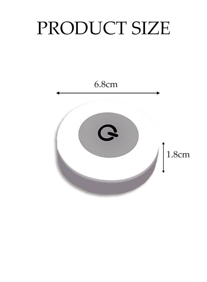 DUNISO Rechargeable LED Closet Lights,LED Puck Lights,Touch Light 3 Colors Dimmable Stick On Mini Wireless Closet Tap Lamp with USB Rechargeable,Suitable for Bedroom,Kitchen,Bathroom Wardrobe,Night (6 Pack) - Image 2