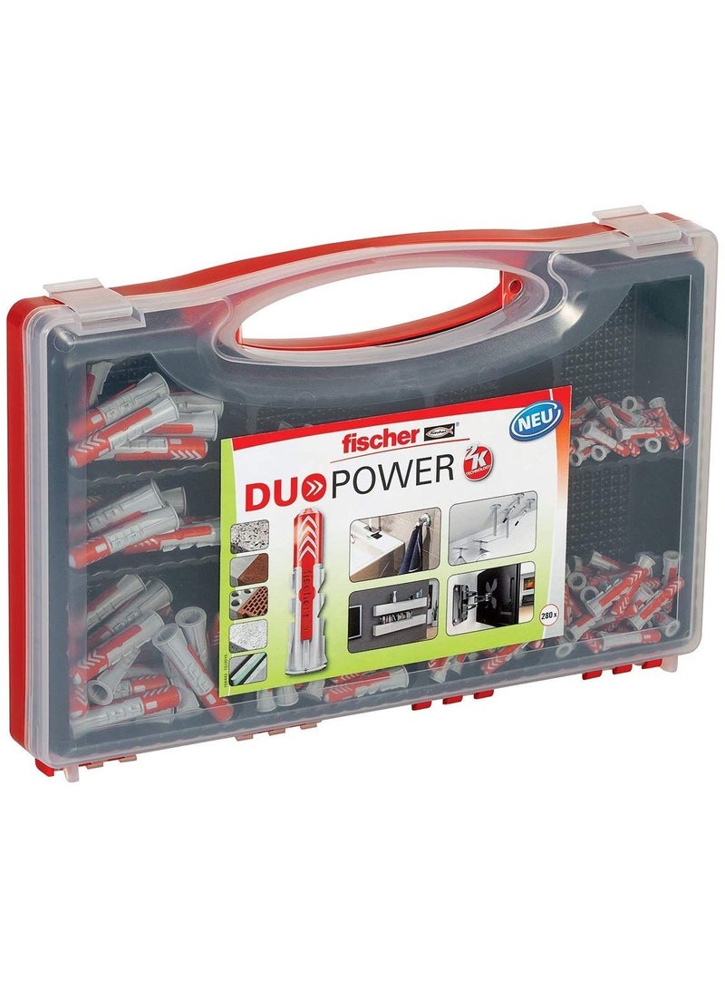 Fischer RED BOX - DUOPOWER Plugs Various Sizes 280pcs