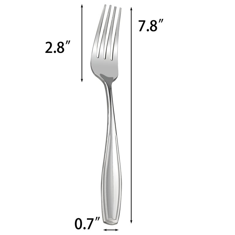 Pekky Stainless Steel Dinner Fork Set  7.8-Inch  Set Of 12 - Image 4