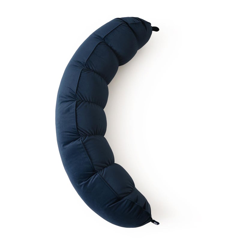 Ailuteie Peallow(Pat. Pend) â€“ Long Round Body Pillow for Adults, Bolster Pillow for Sleeping, Soft and Supportive Pillow for Sleeping & Lumbar Support (Teal Blue,47") - Image 1