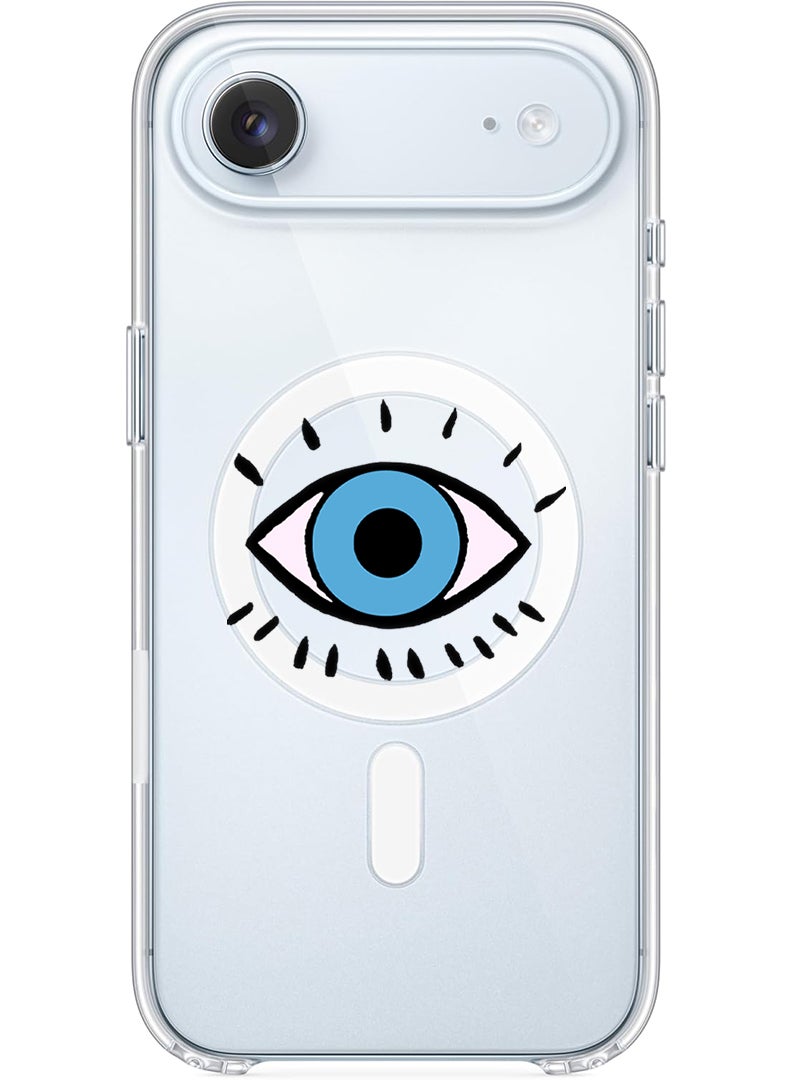 Theodor Magnetic Case for Apple iPhone 17 Air Compatible with MagSafe Wireless Charging, Shockproof Phone Bumper Cover - Eye - Image 1