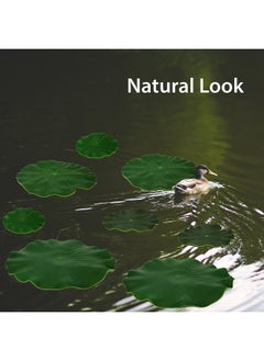 IFAMIO Artificial Floating Foam Lotus Leaves Decor For Pond Aquarium And Stage Realistic Lotus Foliage Green Plant For Fish Pool Decoration Pack Of 8, 4 Sizes (10, 15, 20, 28Cm)  - Image 4