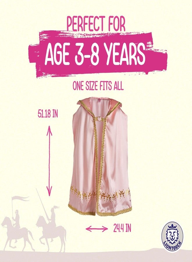 Liontouch - Queen Rosa Cape For Girls | Age 3-8 Years - One Size Fits All | Pink Royal Cloak | Pretend Play Accessory For Dress Up, Royal Costumes & Fancy Dresses For Kids - Image 5