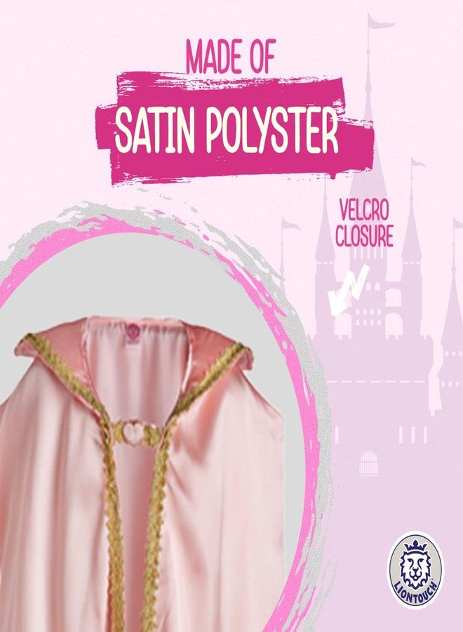 Liontouch - Queen Rosa Cape For Girls | Age 3-8 Years - One Size Fits All | Pink Royal Cloak | Pretend Play Accessory For Dress Up, Royal Costumes & Fancy Dresses For Kids - Image 3