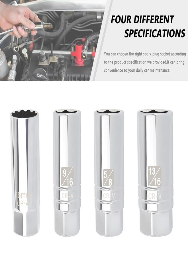 Salior 5/8" Magnetic Spark Plug Socket,6-Point 3/8" Drive Thin Wall Spark Plug Socket,Universal Spark Plug Removal Tool Car Accessories for Most Cars Trucks SUVs (5/8 inch) - Image 3