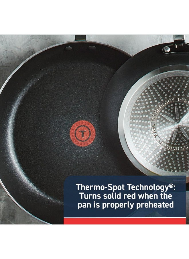 T-fal Experience Non Stick Fry Pan w/Lid 10 Inch, Induction, Oven Broiler Safe 400F, Compatible with All Cooktops, Cookware, Deep Frying Pan, Cooking Skillet, Pots and Pans, Dishwasher Safe, Black - Image 3