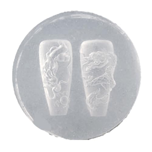 NUEAYMS Dragon Silicone Nail Carving Moulds Snake Stamping Stencils Nail Art Epoxy Resin Molds for DIY Home Decoration - Image 1