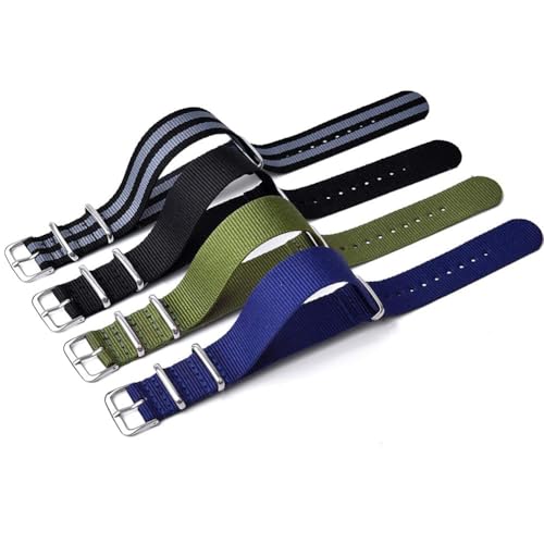 Ritche 22mm Nylon Straps Nylon Watch Bands Compatible with Seiko Watch for Men Women (4 Packs) - Image 5