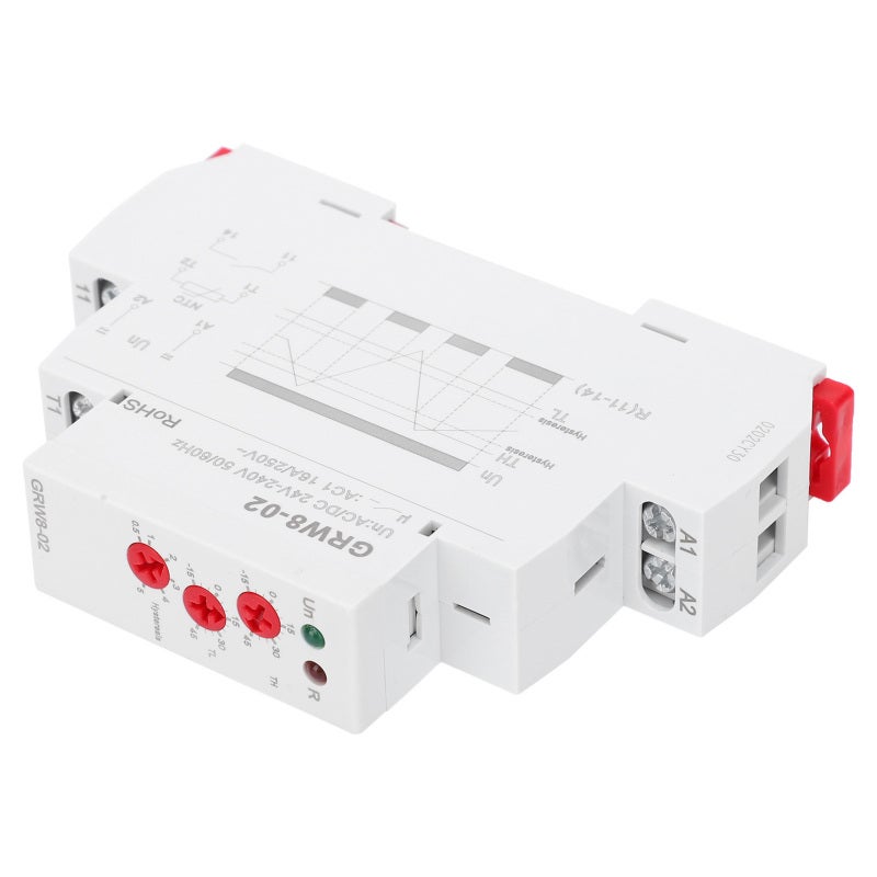 GEYA Temperature Control Relay: AC/DC 24V-240V, Heating/Cooling Mode, LED Status Indicator - High Safety, 35mm Rail Mount, -15°C to +45°C Range for Industrial & Commercial Temperature Monitoring - Image 3