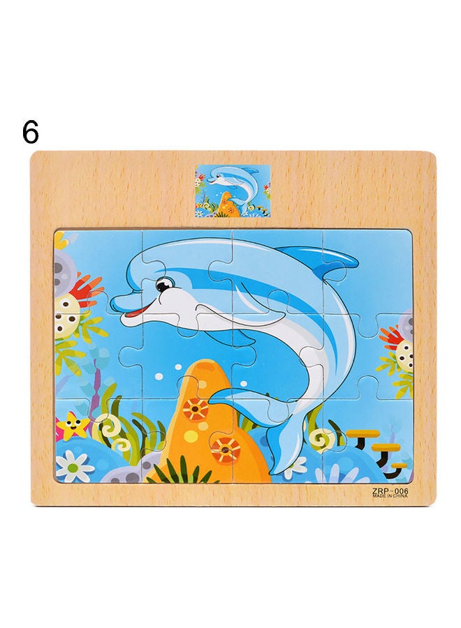 Wooden Animal Themed Jigsaw Puzzles Set - Image 1