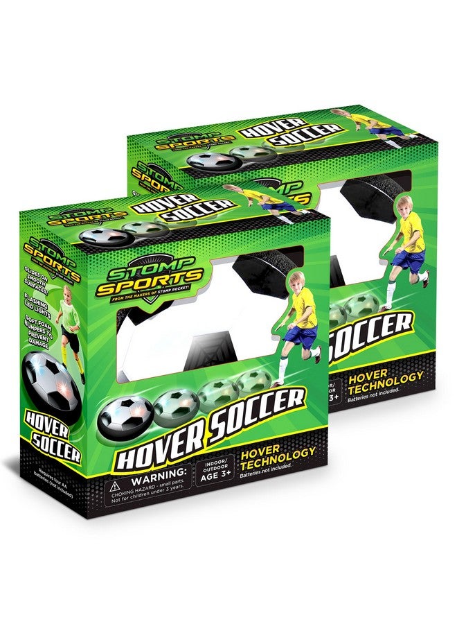 Stomp Rocket Dueling Hover Soccer Ball for Kids - Glides on Smooth Indoor & Outdoor Surfaces with Flashing LED Lights - Soft Foam Bumpers - Sports Toys & Gifts for Boys & Girls - 3+ Year Olds - Image 1