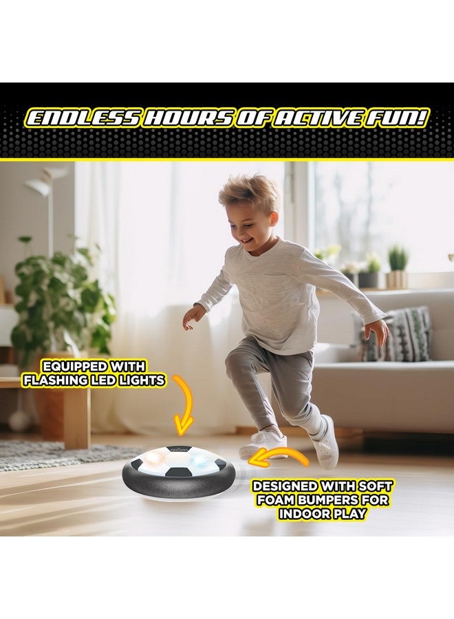 Stomp Rocket Dueling Hover Soccer Ball for Kids - Glides on Smooth Indoor & Outdoor Surfaces with Flashing LED Lights - Soft Foam Bumpers - Sports Toys & Gifts for Boys & Girls - 3+ Year Olds - Image 4