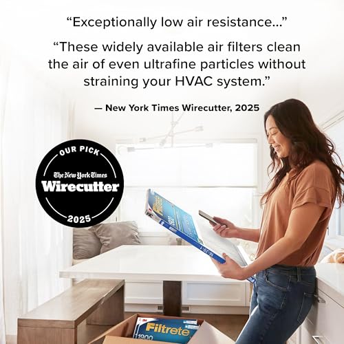 Filtrete 14x24x1 AC Furnace Air Filter, MERV 13, MPR 1900, Premium Allergen, Bacteria & Virus Filter, 3-Month Pleated 1-Inch Electrostatic Air Cleaning Filter, 2-Pack (Actual Size 13.81x23.81x0.78 in) - Image 2