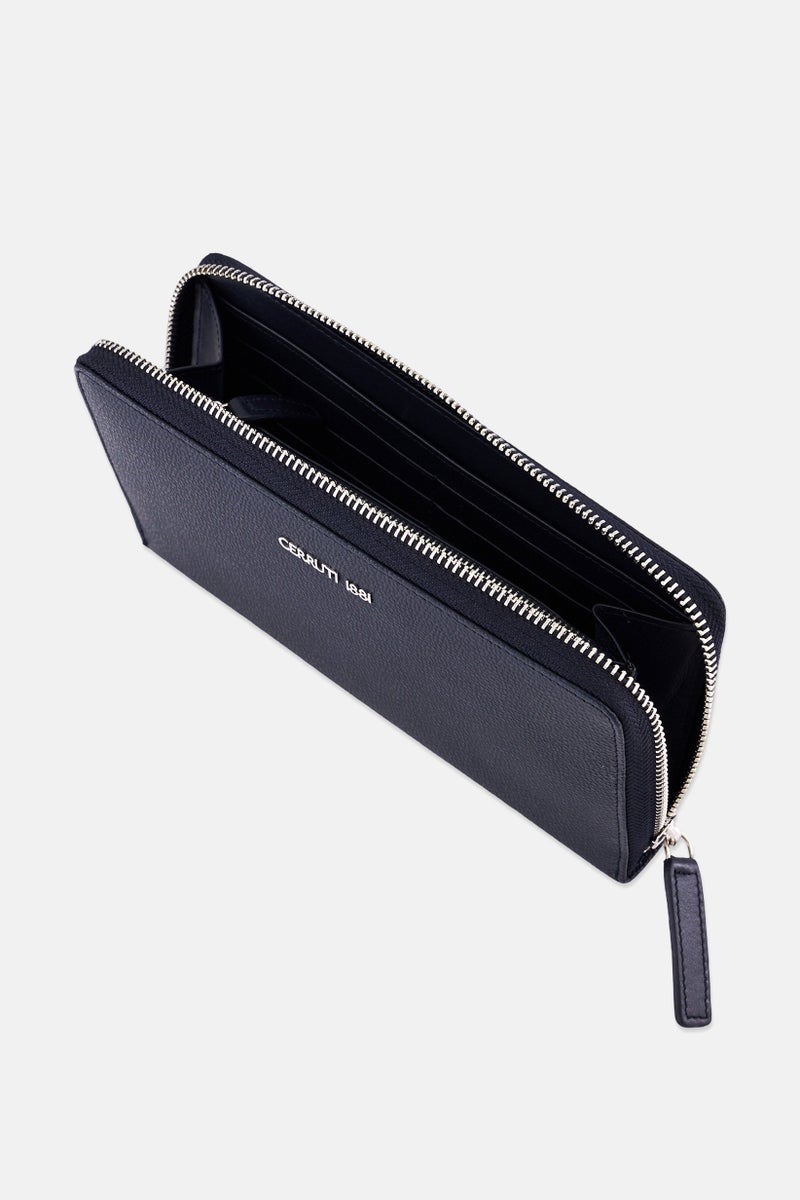 CERRUTI 1881 Men Kirk Brand Logo Wallet, Navy - Image 3