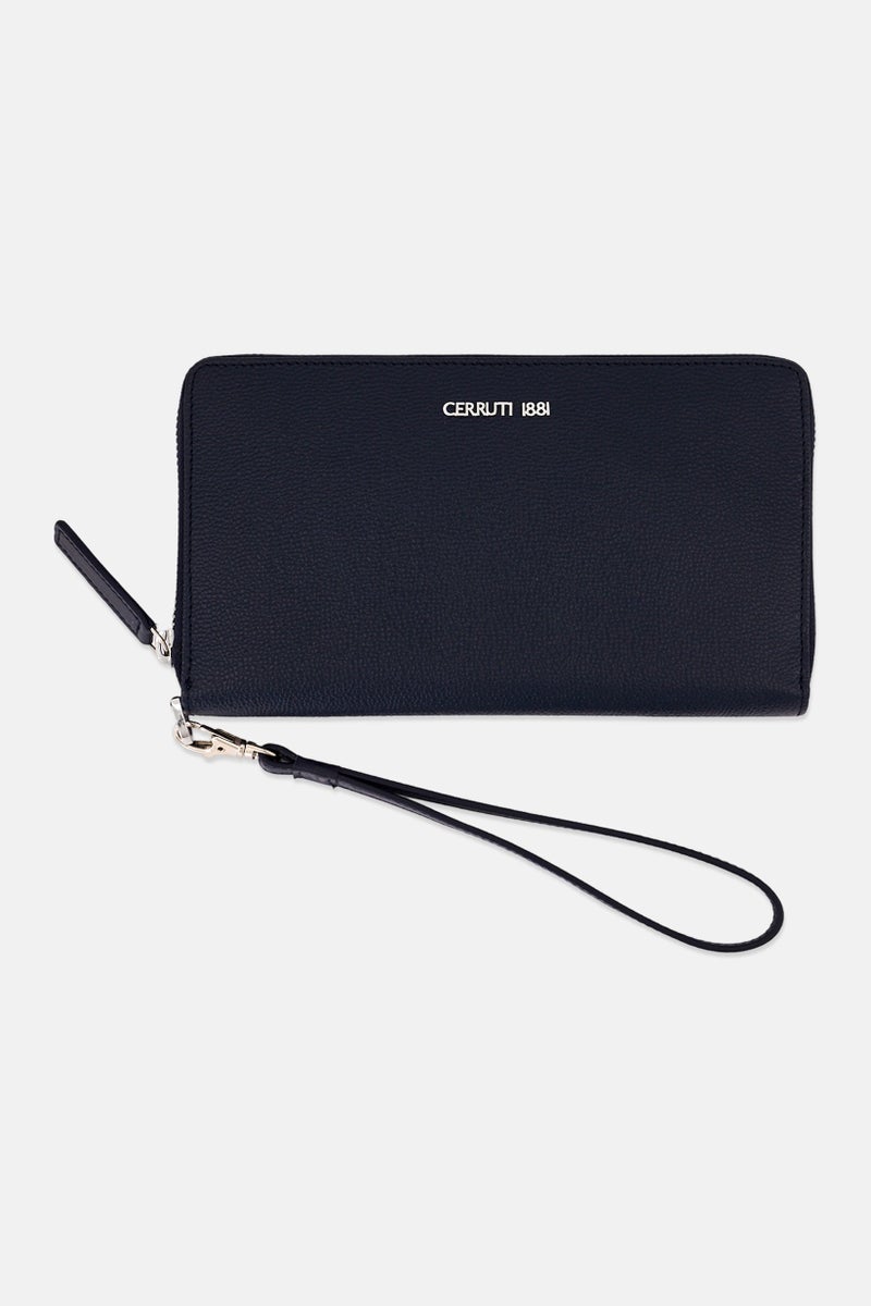 CERRUTI 1881 Men Kirk Brand Logo Wallet, Navy - Image 1