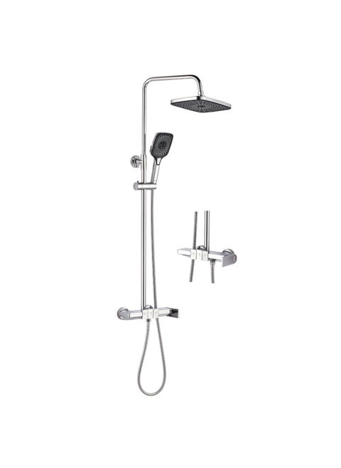 Milano Mila Rain Shower Mixer With Shower Set Chrome Made In China