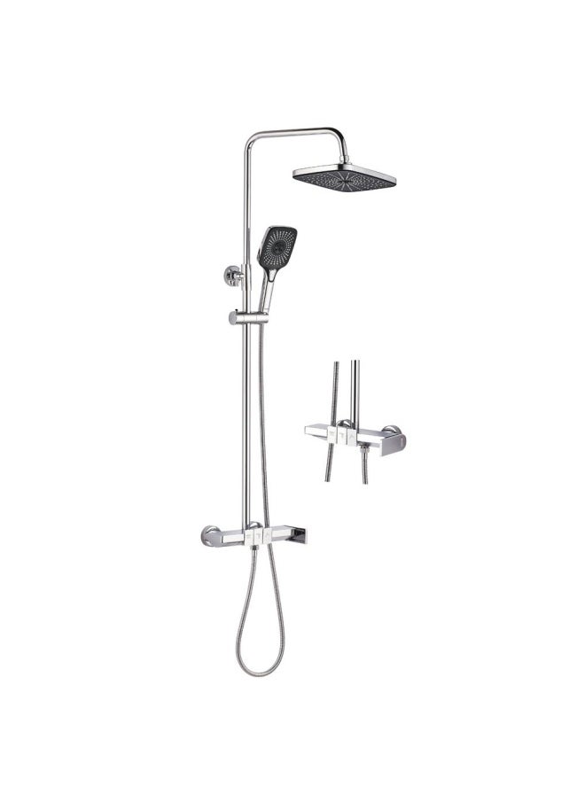 DANUBE HOME Milano Mila Rain Shower Mixer With Shower Set Chrome Made In China  - Image 1