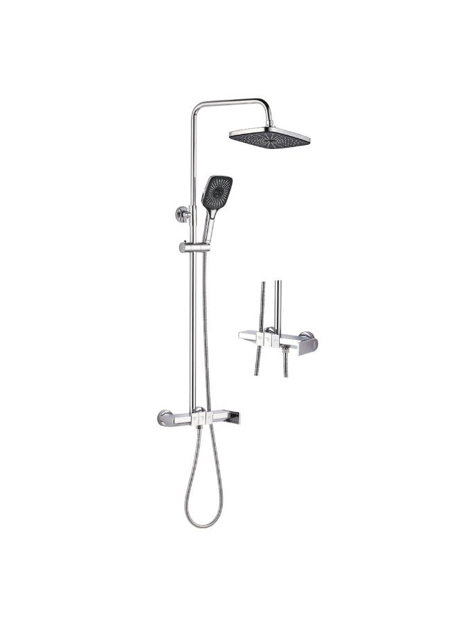 DANUBE HOME Milano Mila Rain Shower Mixer With Shower Set Chrome Made In China - Image 1