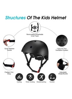 MIXDE Adjustable Helmet for Ages 5-16 Kids Toddler Boys Girls Youth,Protective Gear with Elbow Knee Wrist Pads for Multi-Sports Skateboarding Bike Riding Scooter Inline skatings Roller Skate  - Image 2