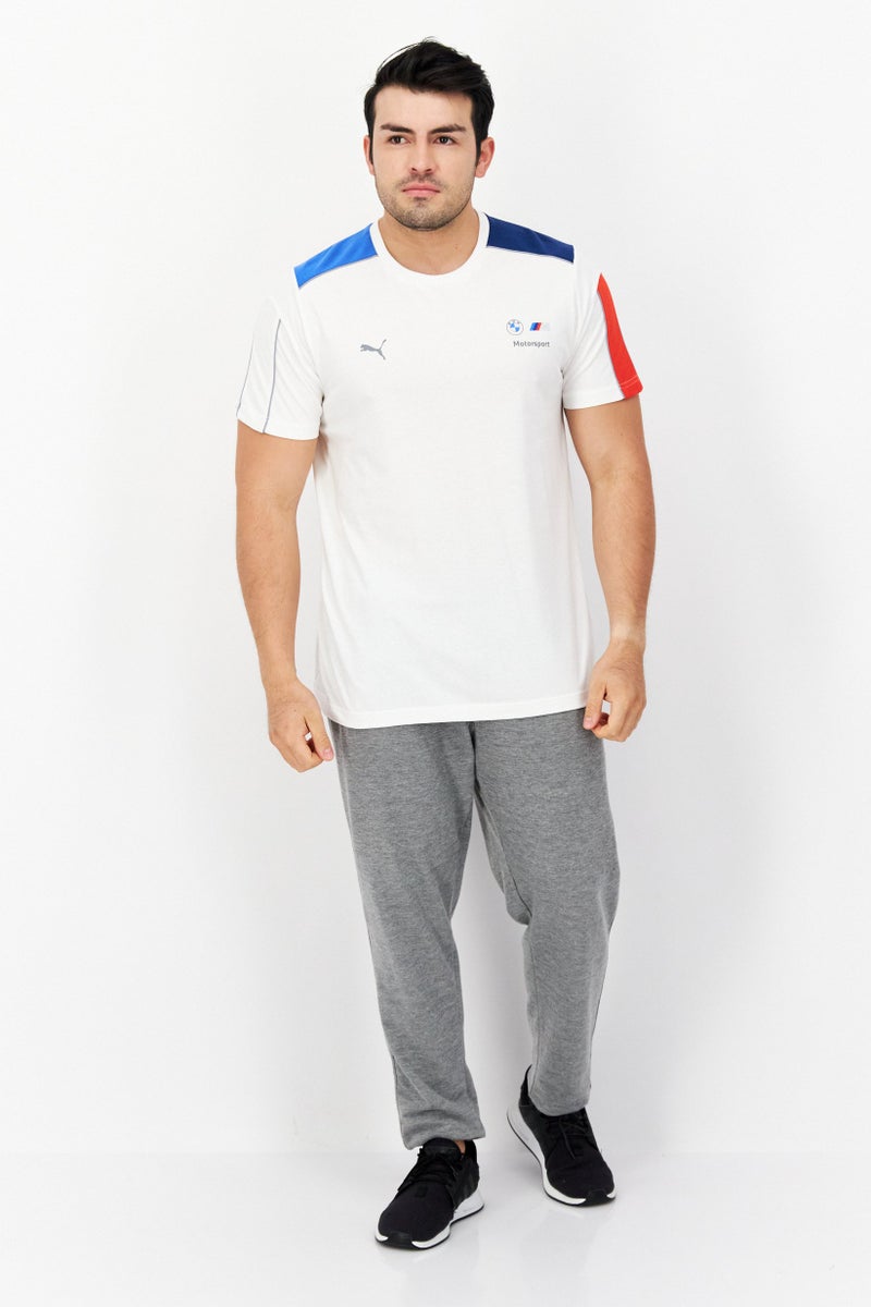 Men Sportswear Fit BMW Motorsport T-Shirt, Off White Combo