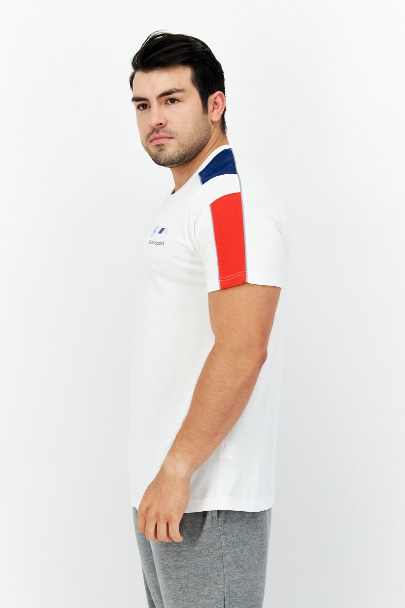 Men Sportswear Fit BMW Motorsport T-Shirt, Off White Combo