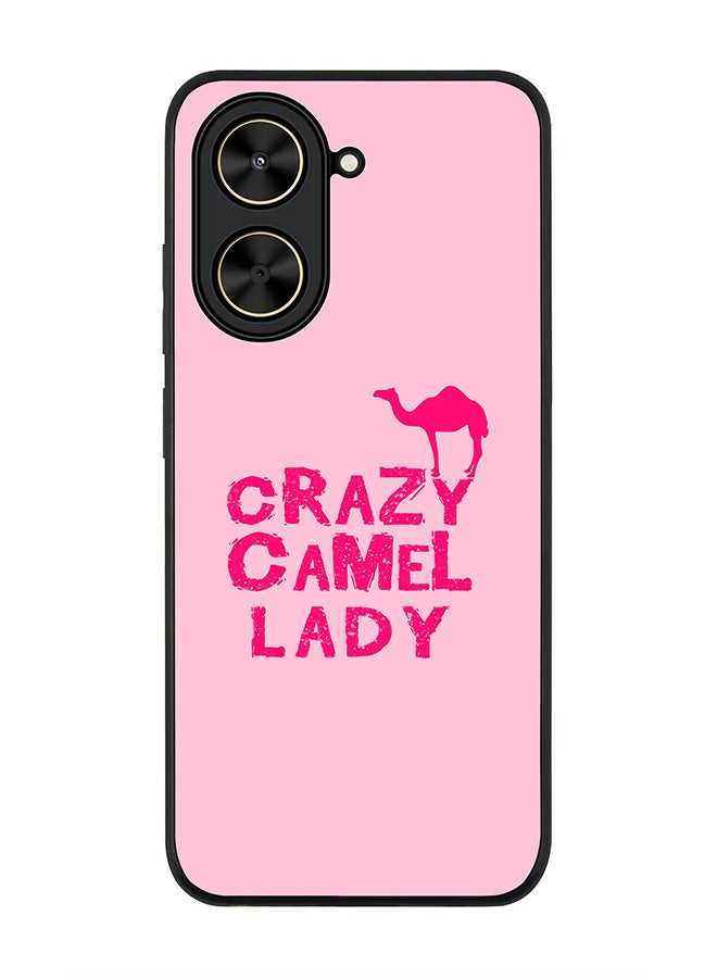 Stylizedd For Xiaomi Poco C71 / Redmi A5 4G Case,Slim fit Camera Protection, Shockproof Thin Phone cover  - Crazy Camel Lady