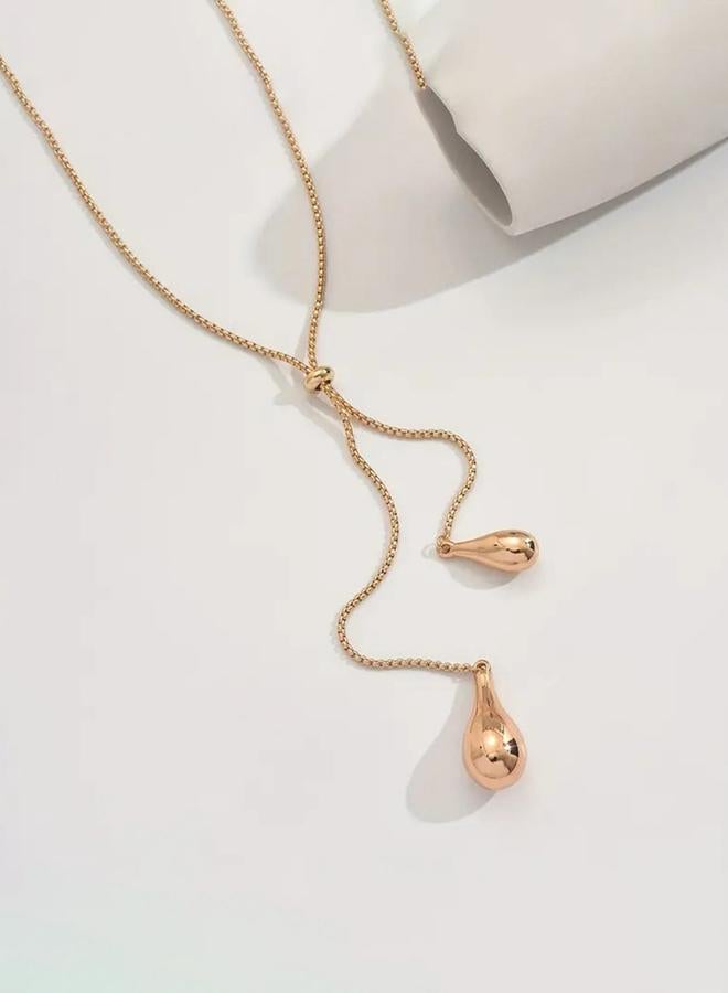 Take Two Waterdrop Decor Y Necklace - Image 4