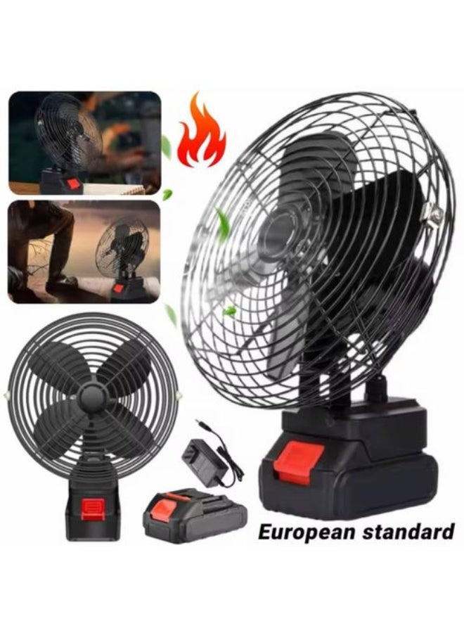 Dreamzon Portable Rechargeable Lithium Battery Fan | Dual Battery Cordless Fan | Strong Airflow | Quiet Operation | Long-Lasting Battery Life - Image 3