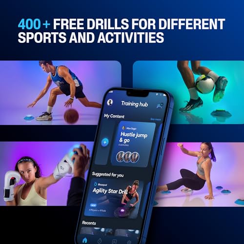 BlazePod Soccer Reaction Training Kit – 4 Smart Light Pods for Speed, Ball Control & Game IQ – Football Reflex Training for Players & Coaches – App Access Included - Image 2