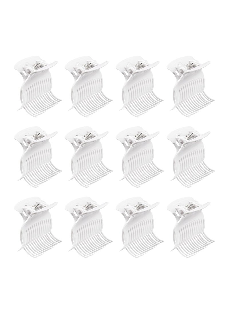 AUEAR - AUEAR, 12 Pack Hot Roller Clips Plastic Hair Curler Claw Replacement for Women Girls Section Styling - Image 1