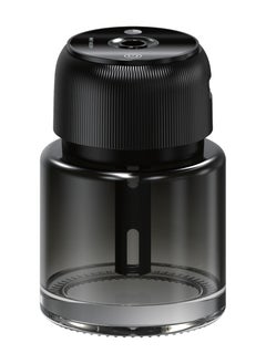 GREEN LION Fragrance Diffuser 130ml Car and Home Dual Use Design with 3 Spray Modes /  Touch Control / LED Display / Up to 4 Hours Working Time / Blue, Green & Purple Light Spray Modes / Type-C Charging Port  - Black  - Image 1