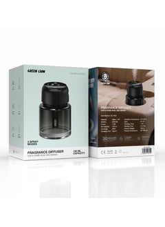 GREEN LION Fragrance Diffuser 130ml Car and Home Dual Use Design with 3 Spray Modes /  Touch Control / LED Display / Up to 4 Hours Working Time / Blue, Green & Purple Light Spray Modes / Type-C Charging Port  - Black  - Image 2
