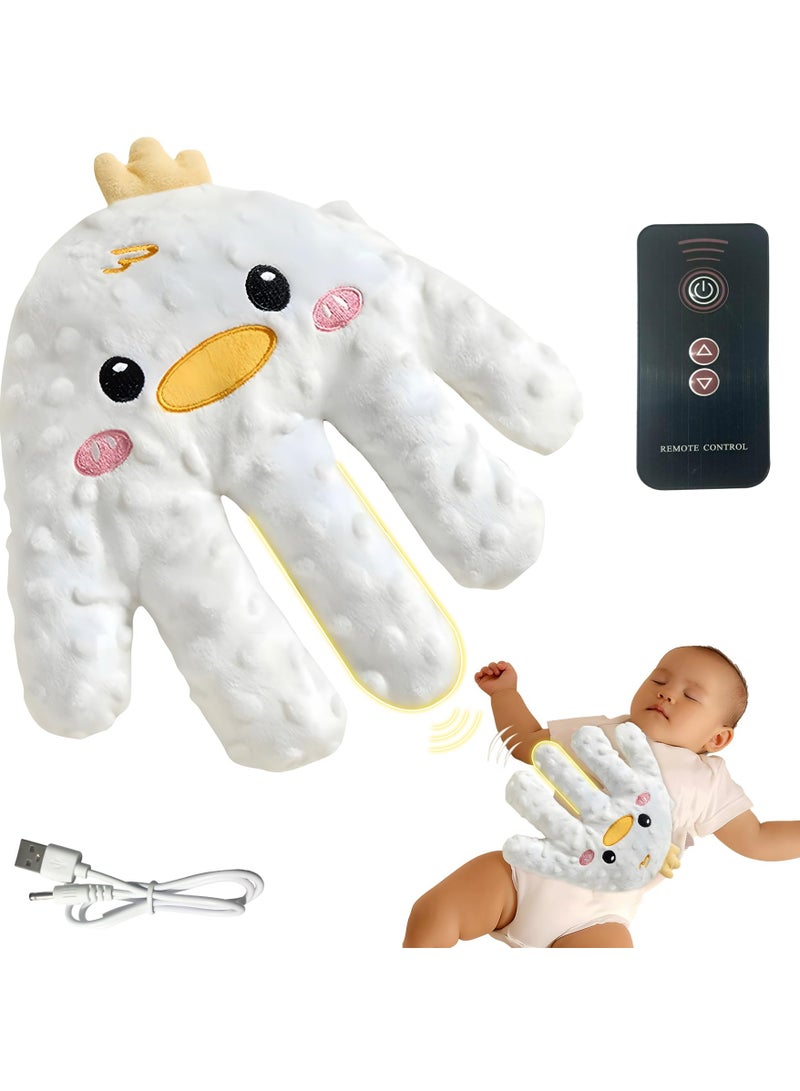 والالا وسادة تربيت كهربائية على مؤخرة الطفل، وسادة تربيت يدوية للطفل، لعبة مهدئة للطفل، رفيق مساعد على النوم، يد تربيت، راحة يد لتهدئة الطفل، قفاز يد للوقاية من نوم الطفل - Image 1
