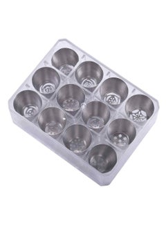 VIBGYOR PRODUCTS VIBGYOR PRODUCTS Stainless Steel 12pcs Russian Pastry Piping Nozzles Cake Decorating Icing Tips  - Image 2