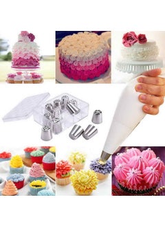 VIBGYOR PRODUCTS VIBGYOR PRODUCTS Stainless Steel 12pcs Russian Pastry Piping Nozzles Cake Decorating Icing Tips  - Image 4
