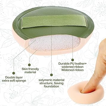 JIYIN 5 PCS Foundation Sponge Korean Makeup Sponge Puff Soft Sponge Puff Fluffy Teardrop Makeup Blender Foundation Applicator for Foundation Concealer Liquid Cream - Image 3