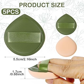 JIYIN 5 PCS Foundation Sponge Korean Makeup Sponge Puff Soft Sponge Puff Fluffy Teardrop Makeup Blender Foundation Applicator for Foundation Concealer Liquid Cream - Image 2