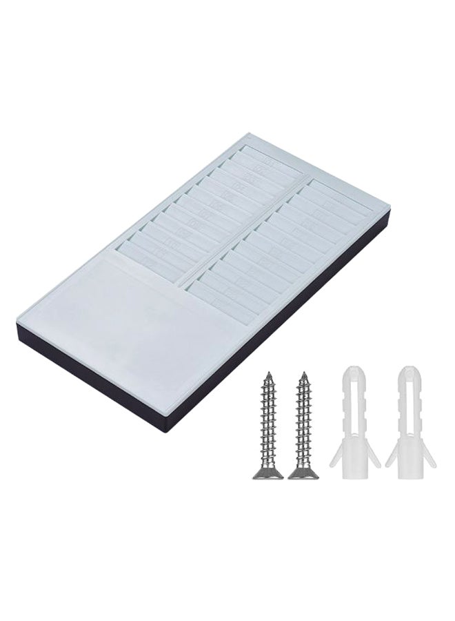 Wall Mount Time Card Rack Grey - Image 1