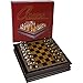 Best Chess Set مجموعة لعبة الشطرنج الخشبية المزخرفة مع قطع معدنية متوسطة 12 × 12 بوصة - Image 3