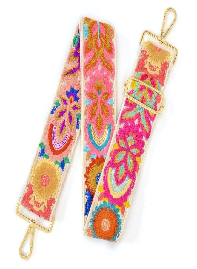 SHEING Crochet Flower 1.97" Wide Purse Strap Replacement Crossbody Handbag Shoulder Strap Adjustable-Crochet 17 - Image 1