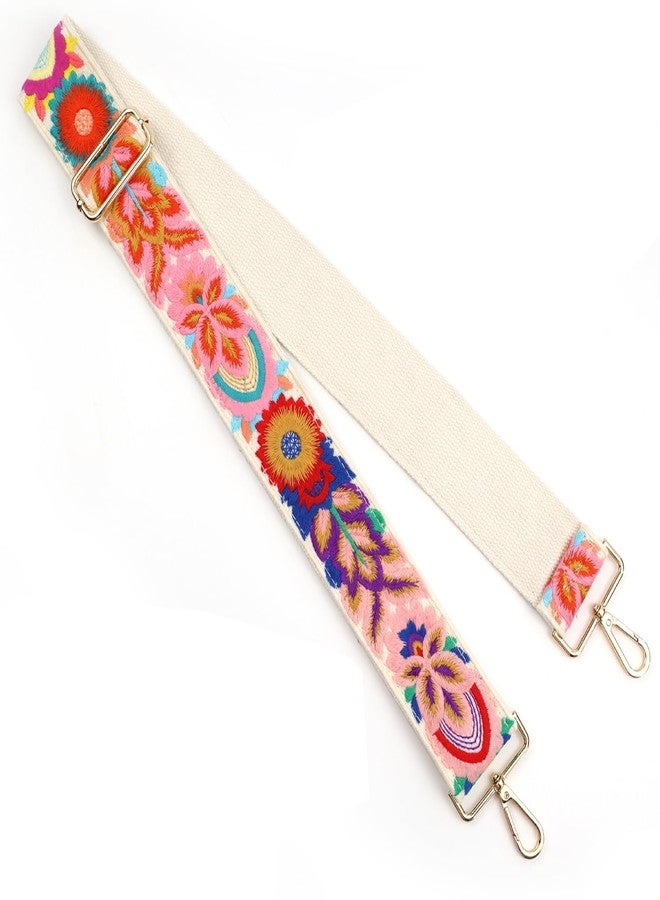 SHEING Crochet Flower 1.97" Wide Purse Strap Replacement Crossbody Handbag Shoulder Strap Adjustable-Crochet 17 - Image 2