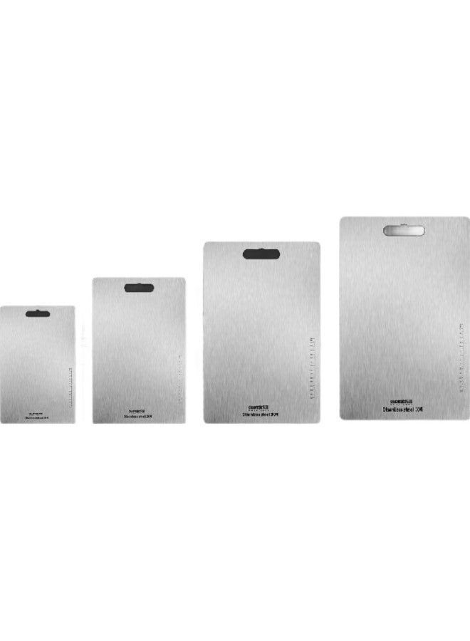 Olofe 304 Stainless Steel Cutting Board, Chopping Board, Fruit Board, Kneading Board, Baby Food Board, Large Size 25*36Cm - Image 1