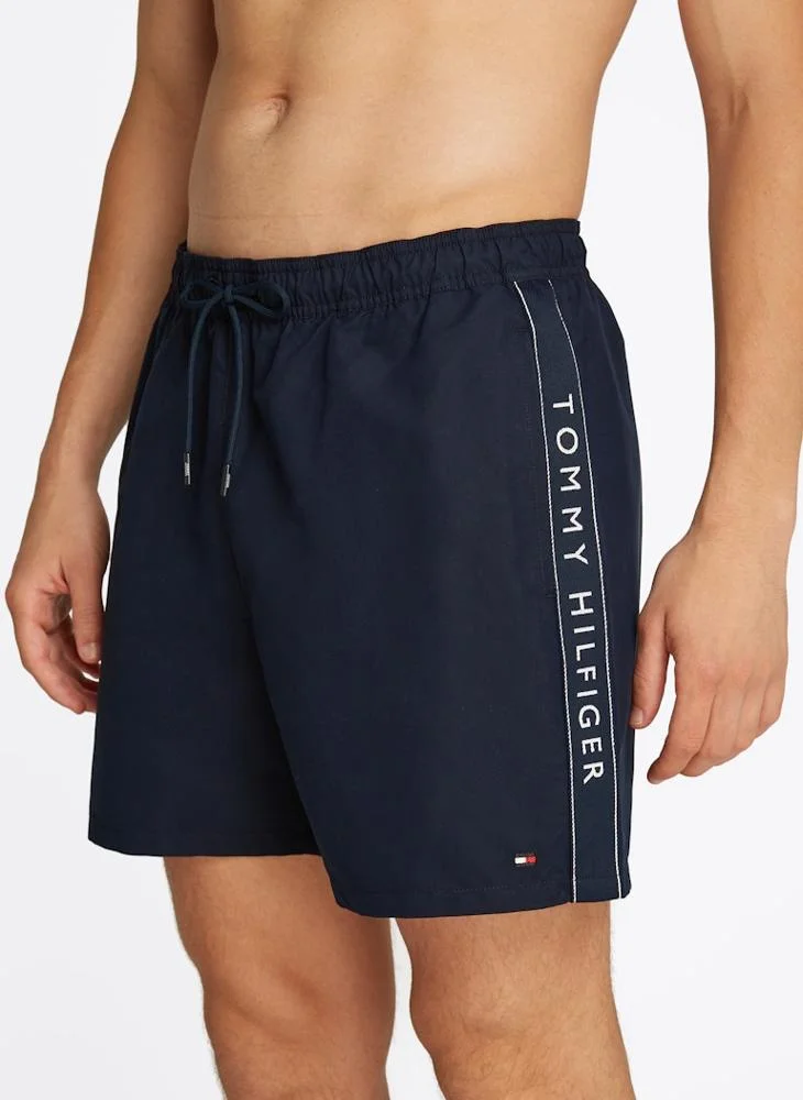 TOMMY HILFIGER Medium Length Drawstring Swim Trunks