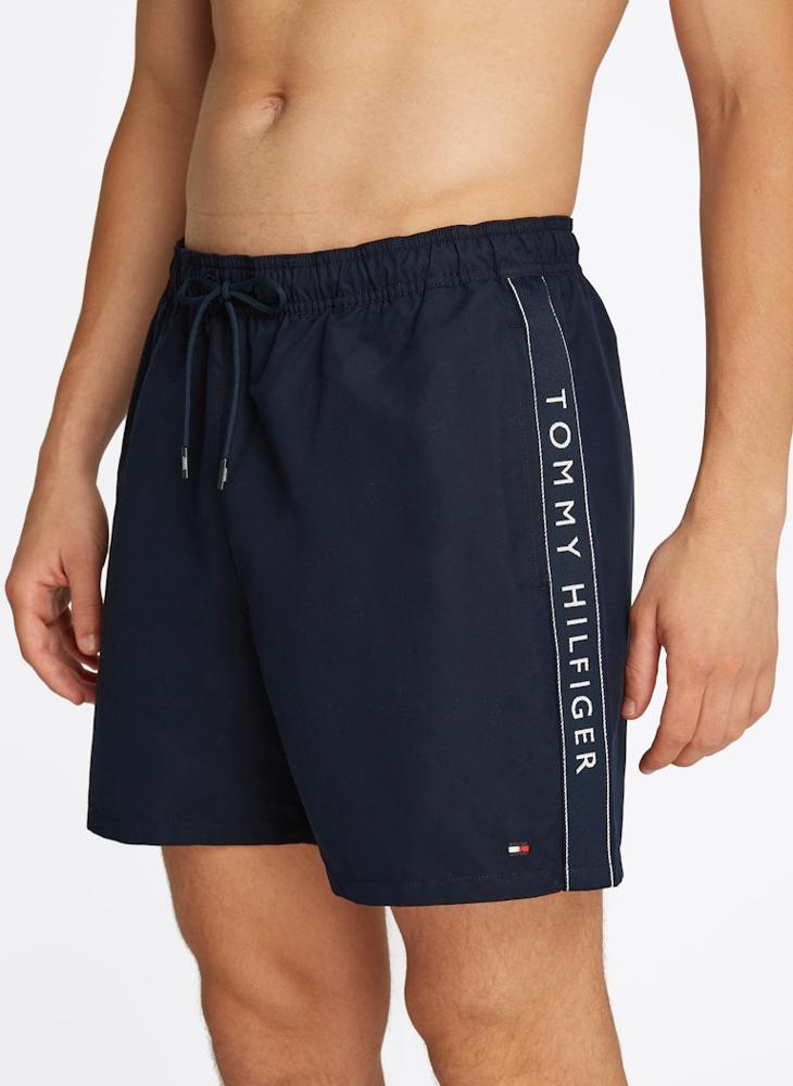 TOMMY HILFIGER - Medium Length Drawstring Swim Trunks - Image 1