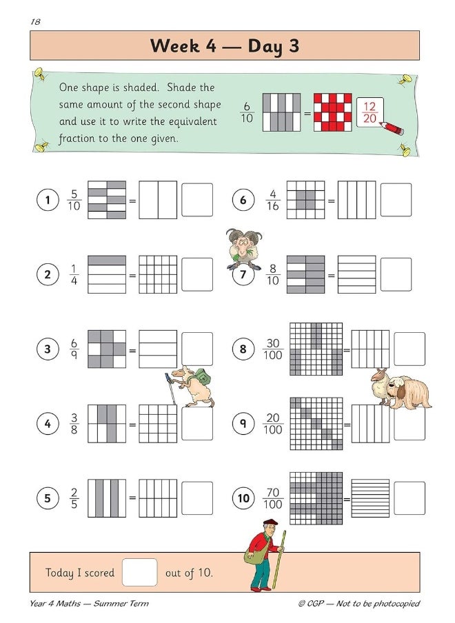 null - KS2 Maths Year 4 Daily Practice Book: Summer Term - Image 1