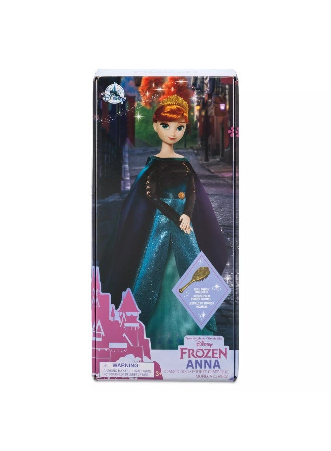 ديزني ستور دمية "آنا" الكلاسيكية من فيلم "فروزن" (Frozen) - متجر ديزني - دمية أميرة بمقاس 11.5 بوصة مع مشط شعر ذهبي - هدية للفتيات في أعياد الميلاد والمناسبات - Image 5