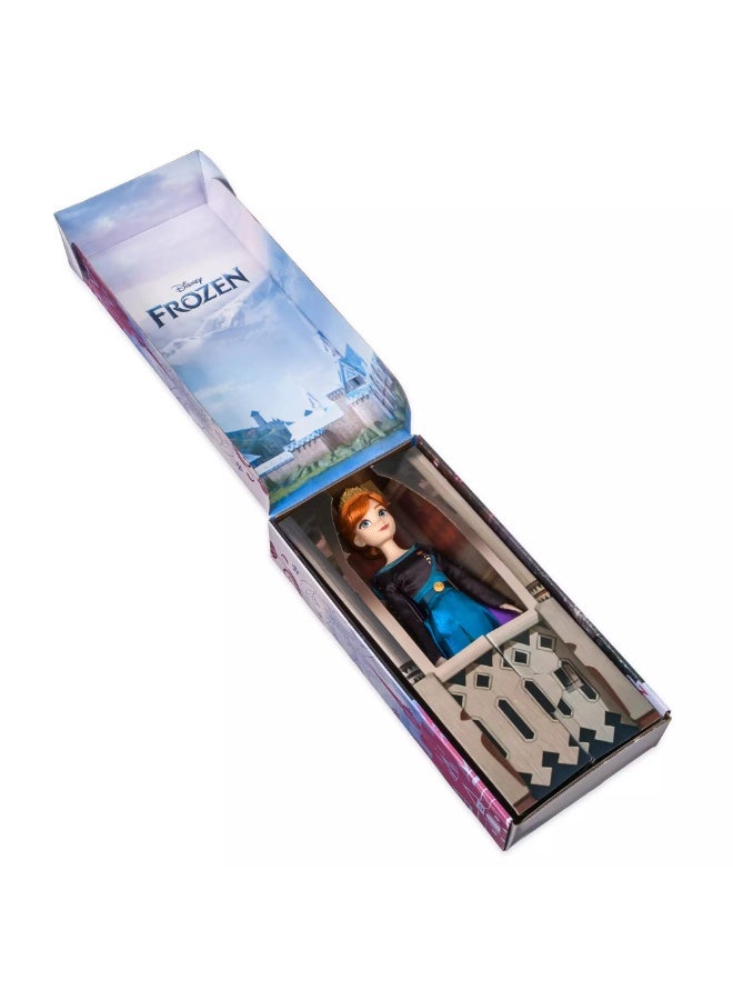 ديزني ستور دمية "آنا" الكلاسيكية من فيلم "فروزن" (Frozen) - متجر ديزني - دمية أميرة بمقاس 11.5 بوصة مع مشط شعر ذهبي - هدية للفتيات في أعياد الميلاد والمناسبات - Image 4