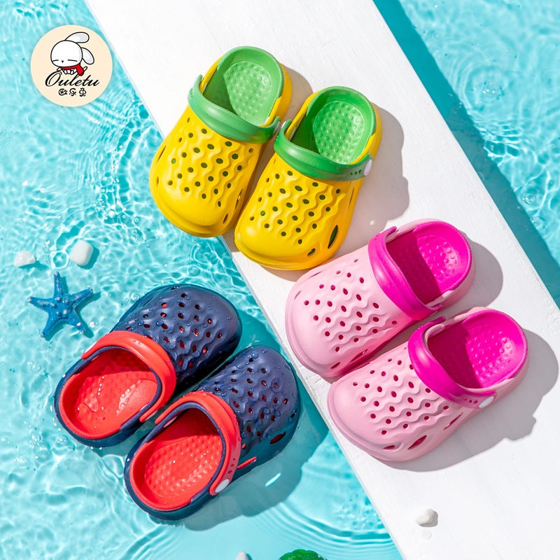 2025 Factory Breathable Children'S Hole Shoes Boys And Girls Baby Baotou Sandals Garden - Image 4