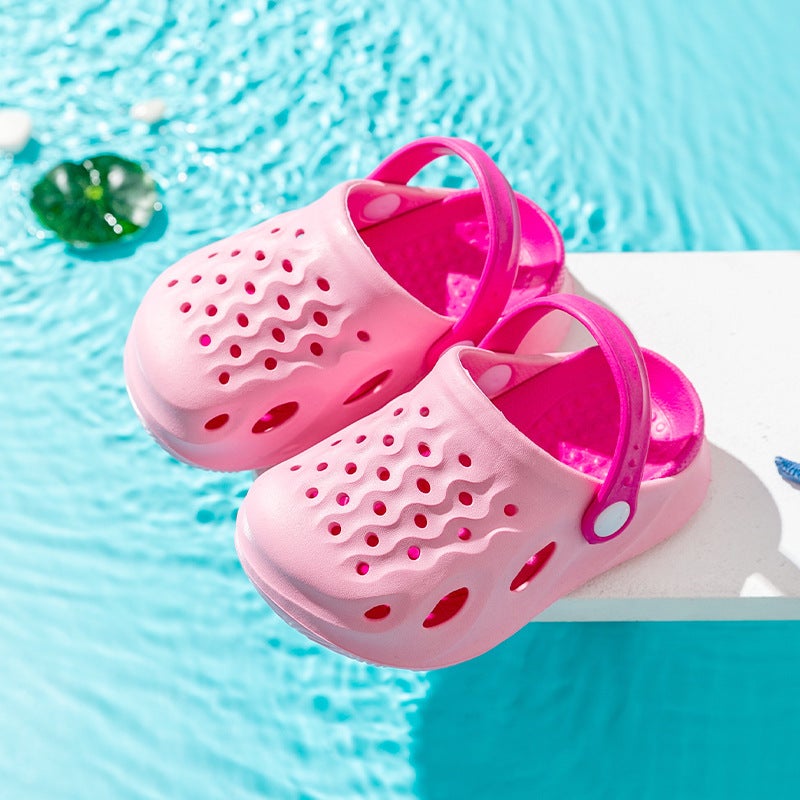 2025 Factory Breathable Children'S Hole Shoes Boys And Girls Baby Baotou Sandals Garden - Image 1